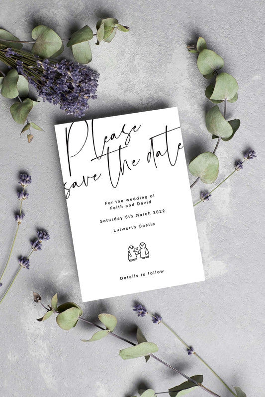The Penguin Save the Date